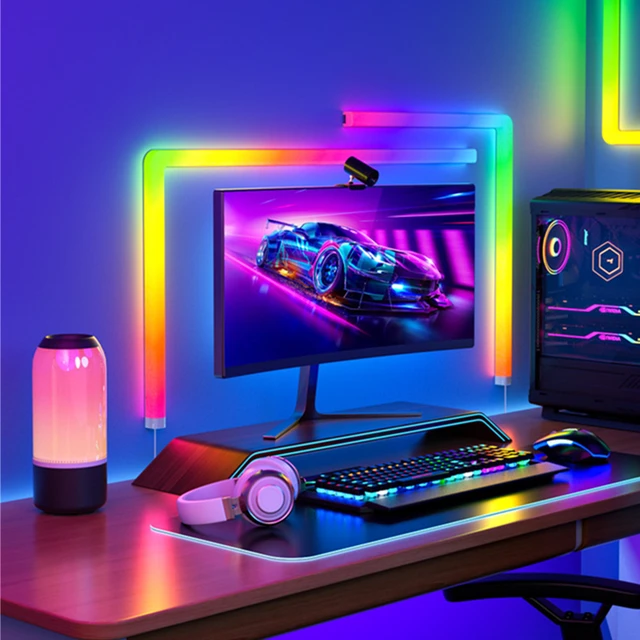 LED Dreiecke Leuchten für Gaming Setup, Smart Home LED Panel Wand