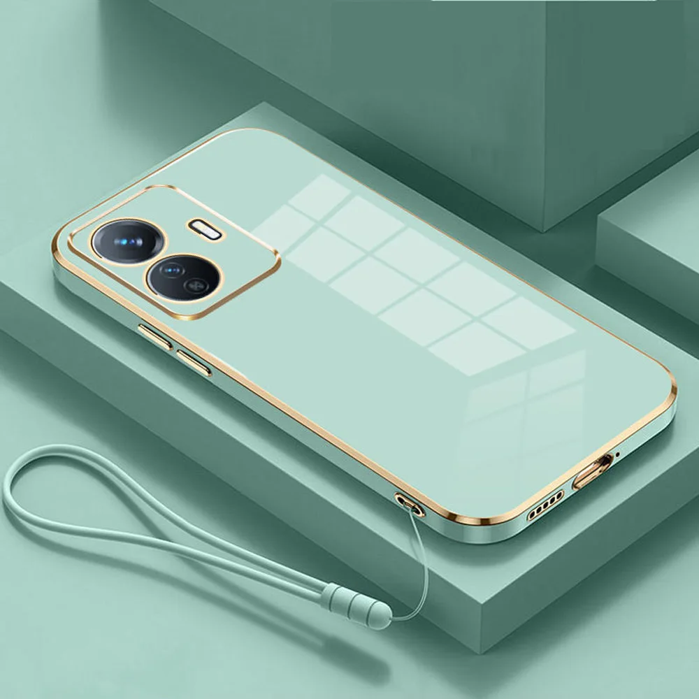 Elegant Shockproof Silicone Soft Cover with Electroplated Edges