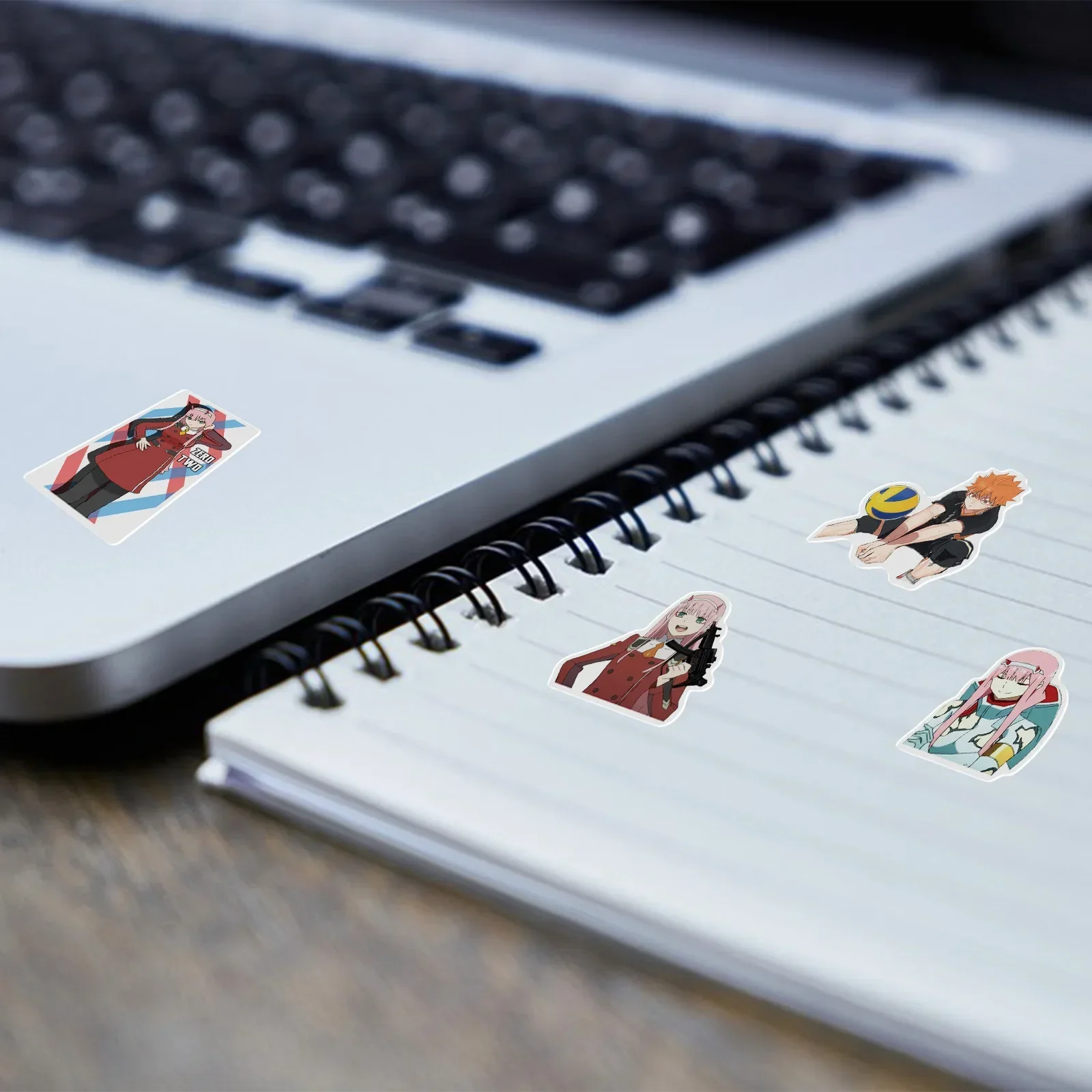 Mix Anime Stickers 300Pcs for Kids Onepiece JujutsuKaisen DragonBall DIY Car Wall Waterproof Toy