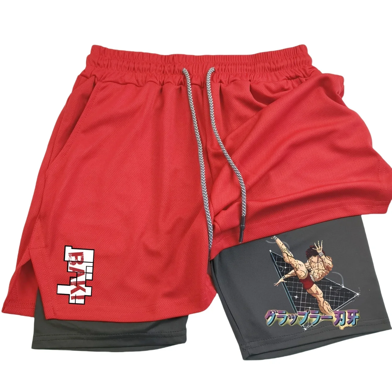 شورت أنيمي هانما باكي لصالة الألعاب الرياضية للرجا...
