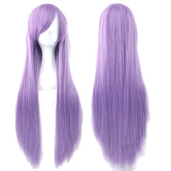 Elegant Soowee Two-Tone Straight Synthetic Hair Wig - 32inches (Purple)