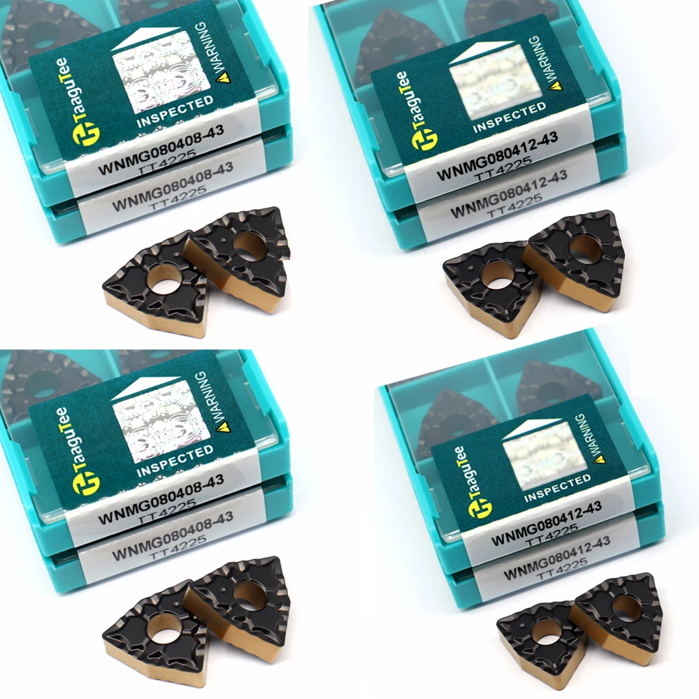 

10Pcs WNMG080408 43 TT4225 Carbide Insert External Turning Tool High Quality Blade For Steel WNMG Cut CNC Lathe Cutter