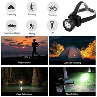 1080P Full HD Headlight DV Mini Action Camera Portable Headlamp Video Recorder Loop 2 LED Built-in 4000mA USB IPX4 Waterproof 5