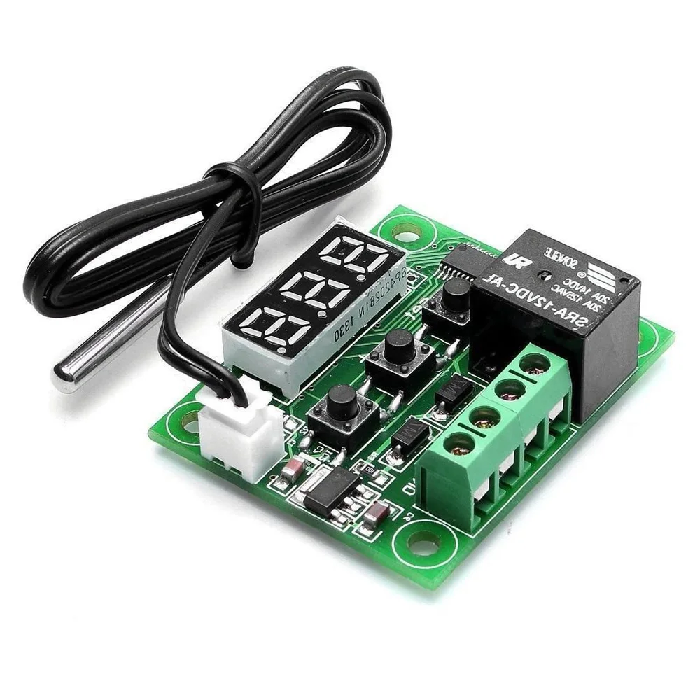 

1*Board+1*Acrylic Case DC 12V Thermostat Temperature Controller Switch Board Red Digital Display+Case Best Celling