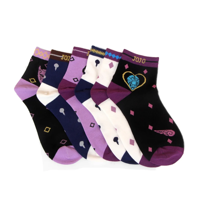 Warm Socks Brdwn Golden Wind Giorno Giovanna Bruno Bucciarati Kira Yoshikage Short warm socks