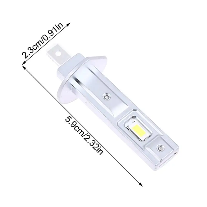 2개입 H1 LED 헤드라이트 전구 자동차용 CANBUS 안개등 500W 4000LM 미니 자동차 헤드램프 CSP 칩 고출력 12V +800% 더 밝게