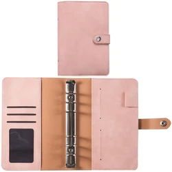 A6 Binder Budget Planner with Zipper Closure & Money Saving Envelopes - A6 (A Pink Cover)