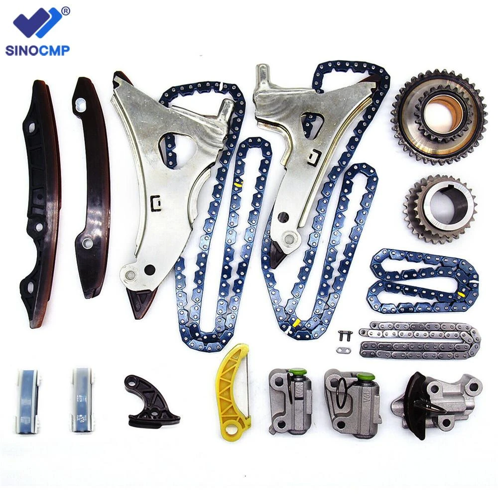 4pcs Timing Chain Kit 2pcs Sprocket 3pcs Timing Tensioner Guide for