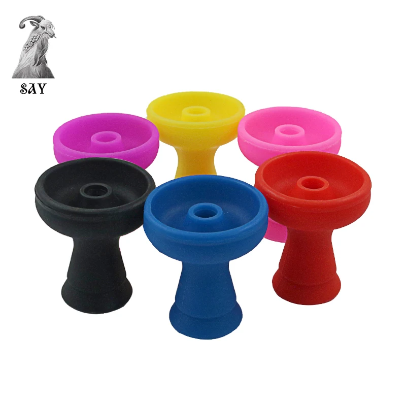 SY 1PC Single Hole Hookah Tobacco Bowl Silicone Shisha Chicha Narguile Sheesha Smoking Accessories Gadget Tools Vattenpipa hookah accessories