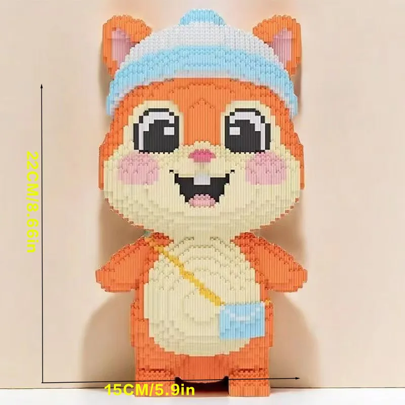 8136 Teile Eichhörnchen-Tier-Baustein-Modell Raumdekoration Geburtstag/Halloween/Valentinstag/Weihnachten/Weihnachtsfeiertag