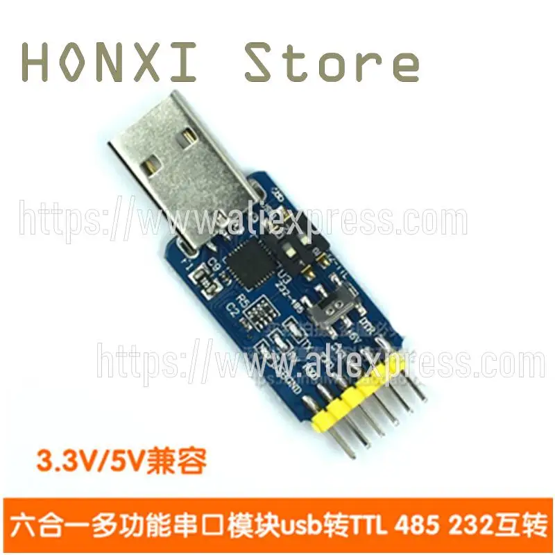 

1PCS Liuhe a multifunctional turn a serial port module CP2102 usb TTL 485 232 transfers between 3.3 V / 5 V compatible