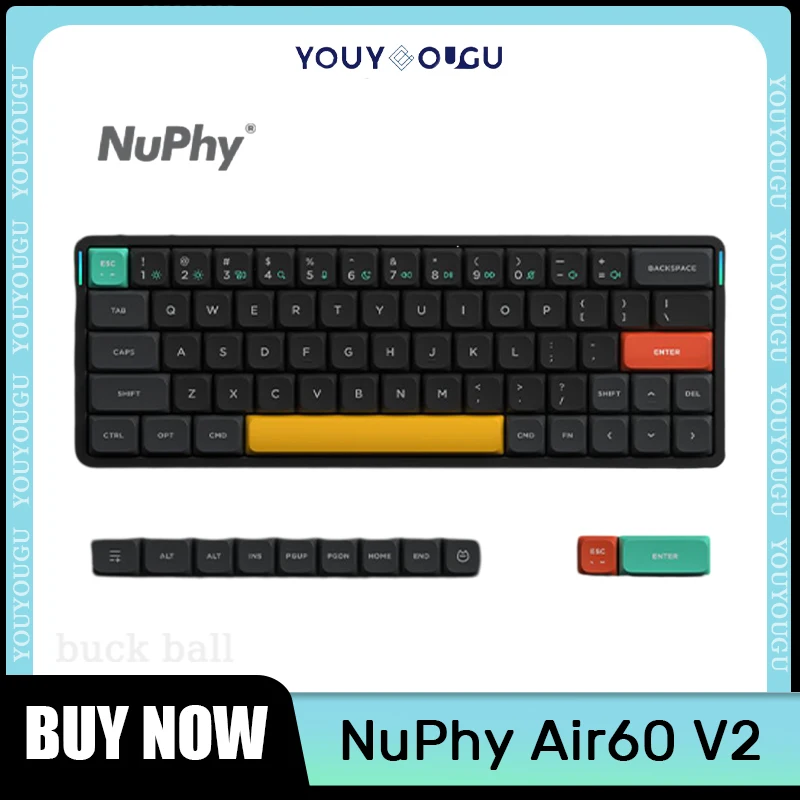 Neue nuphy air60 v2 mechanische Tastaturen Low Profile drahtlose 