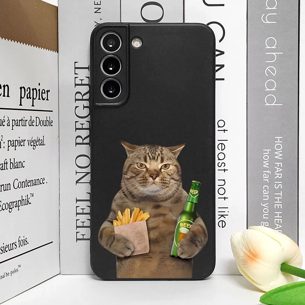 Funny Abstract Animal Cat Phone Case for Samsung Galaxy S24 S23 S22 S21 S20 Ultra S10 S9 S8 Plus FE Shockproof Soft Cover Fundas 3 Funny Abstract Animal Cat Phone Case for Samsung Galaxy S24 S23 S22 S21 S20 Ultra S10 S9 S8 Plus FE Shockproof Soft Cover Fundas – Bild 3