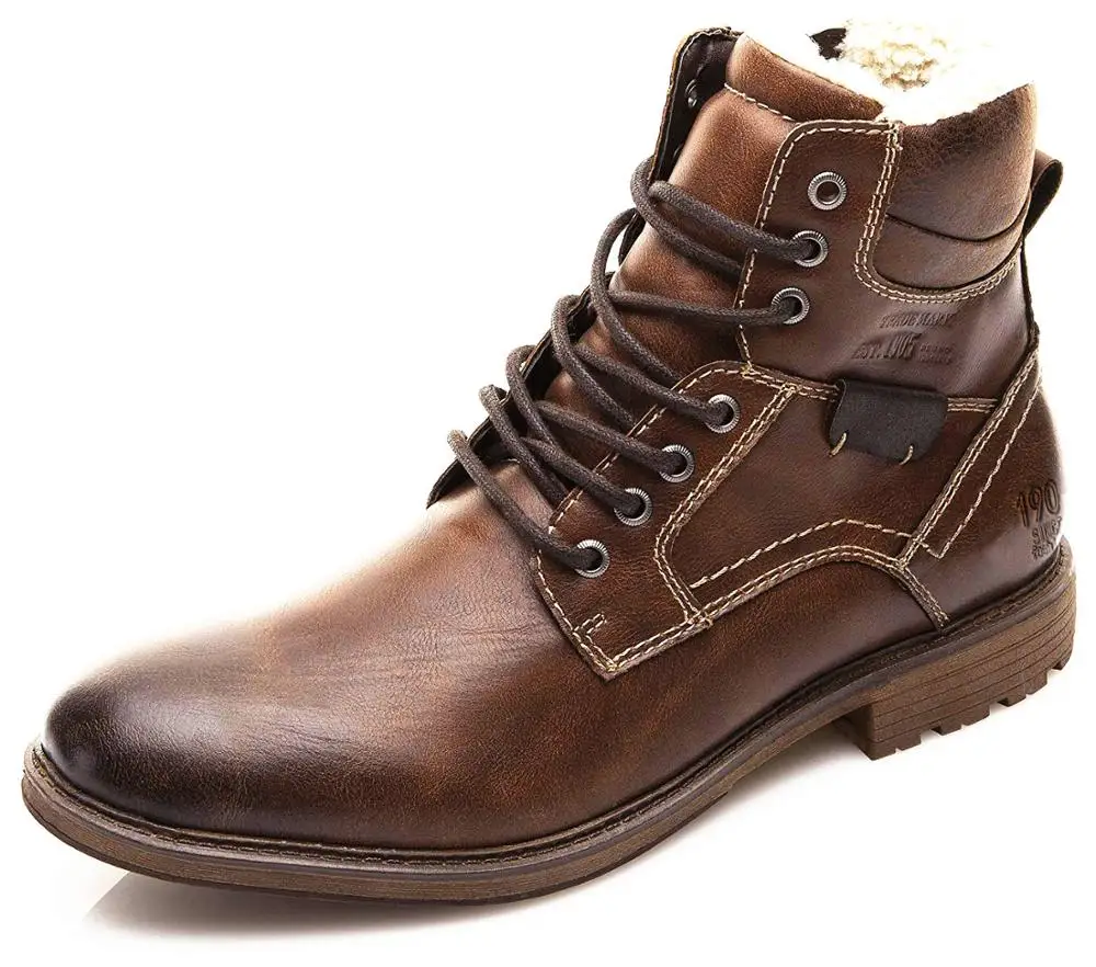 

Winter Men Shoes Autumn Boots Retro Style Ankle Boots Lace Up Casual Boots High-top Shoes For Men Wear-resistant Zapatos Boots
