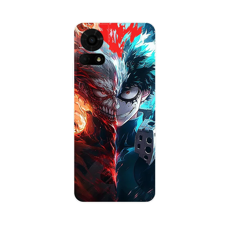 Floral Wolf Soft Silicone Shockproof Phone Cover Case