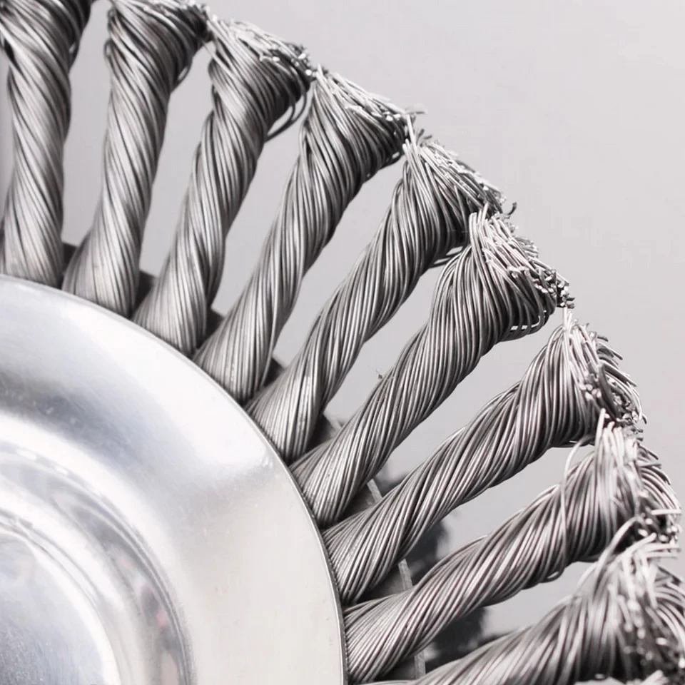 Mower Wire Weeding Wheel Garden General Weeding Wheel Accessories 6" Wire Wheel Weeding Head 8" Twisted Wire Lawn Mower 6