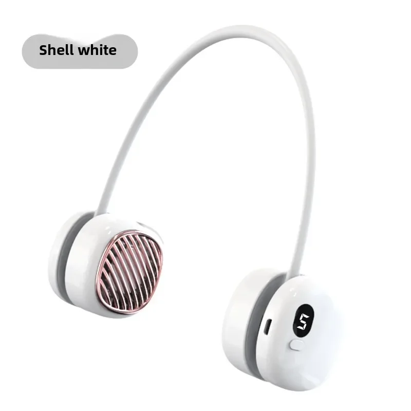 مروحة رقبة صغيرة قابلة لإعادة الشحن عبر USB؛ بلا أ...