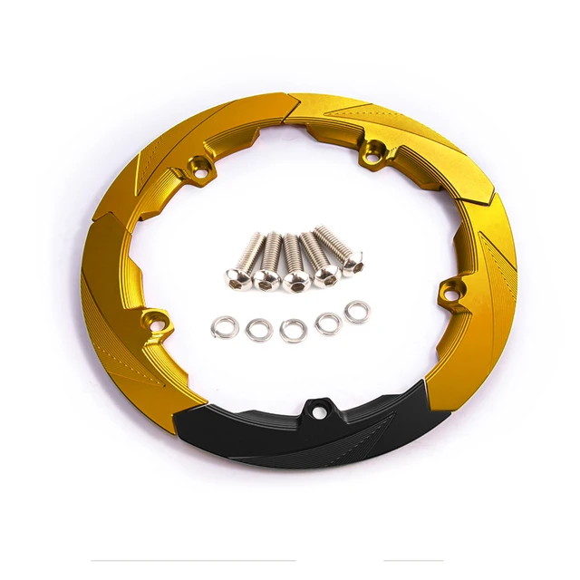 Copricinghia Decorativo Per Yamaha TMAX 530/560 - Protezione In Alluminio CNC, Nero - Foto 12