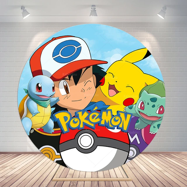 Fundo de festa Pokémon para crianças Foto de fundo personalizada Pikachu  dos desenhos animados Decoração de festa de aniversário Fundo de vinil  Adereços de estúdio - AliExpress