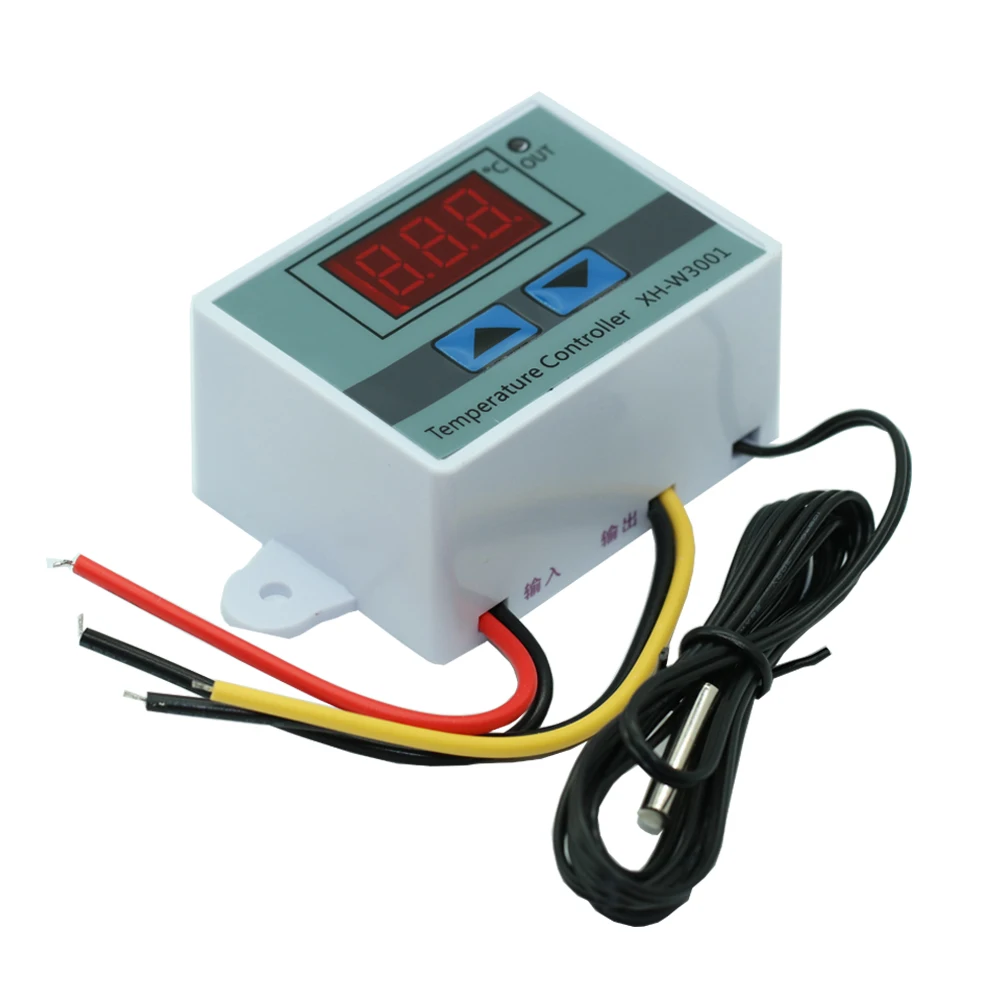 

1PCS 10A 12V 24V 220VAC Digital LED Temperature Controller for Arduino Cooling Heating Switch Thermostat NTC Sensor
