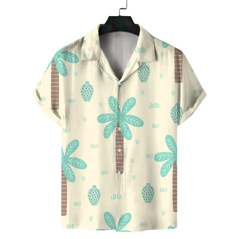 thumbnail image 1 of Camisas florales unisex para hombre y mujer, novedad de verano, camisa de manga corta con solapa y estampado 3D, moda urbana para niño y niña, camisetas de playa hawaianas, 1 of 5