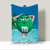 M&M's Home Interior Character Blanket 150x200 Custom Blankets Characters Knitted Plaid Microfiber Bedding Beach Towel Bed Throw 6
