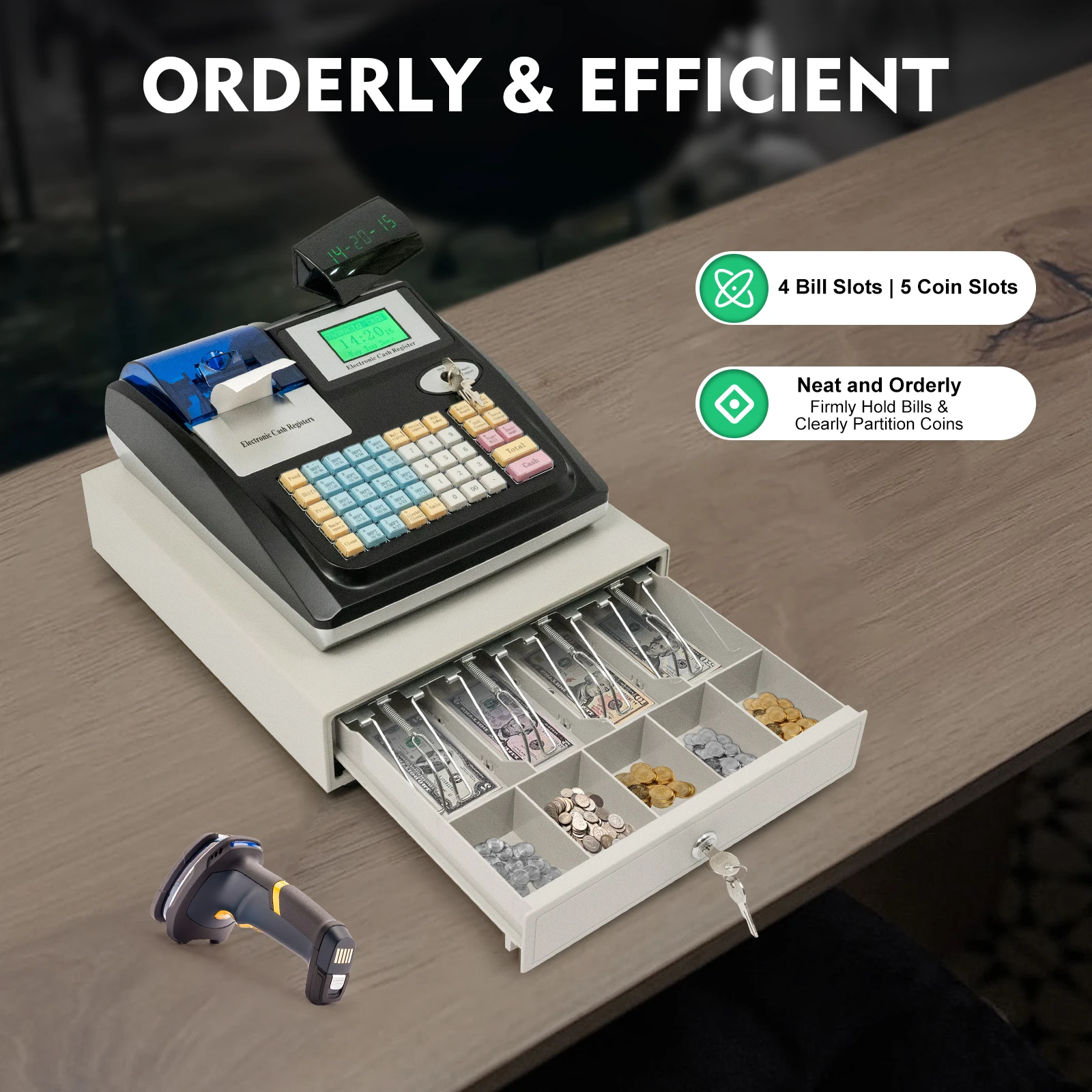 Electronic Cash Register with Drawer Box Intelligent cash register