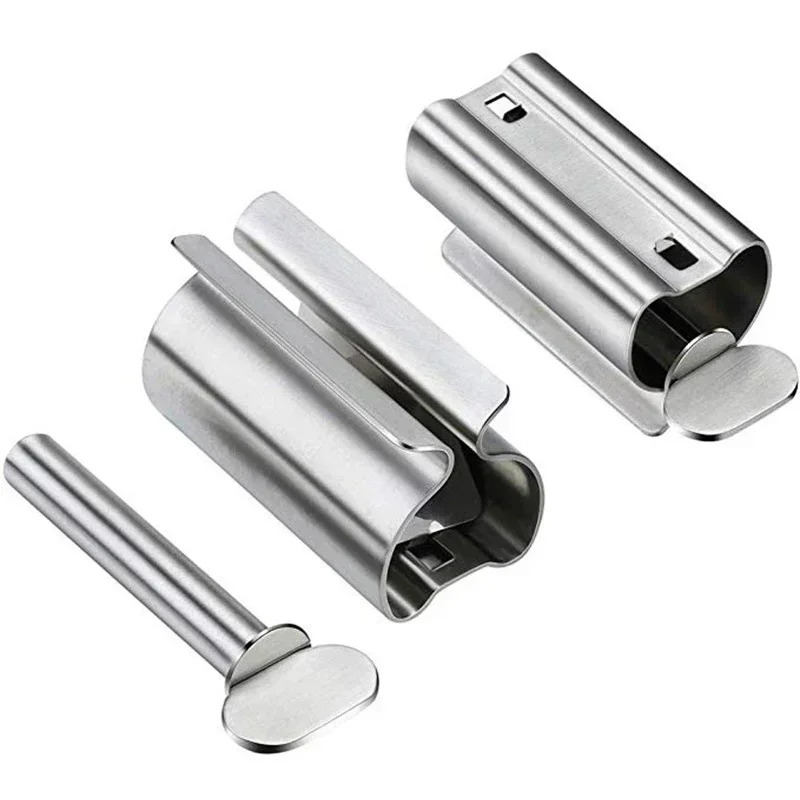 Toothpaste Dispenser Metal Extrusion Tool Lazy Tube Squeezer Pigment Extruder Hair Dye Tube Tightener Cepillo De Dientes toothpaste squeezer