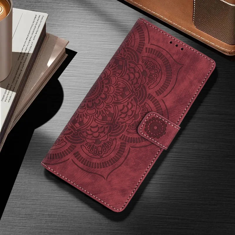 Leather Flip Wallet Phone Cover