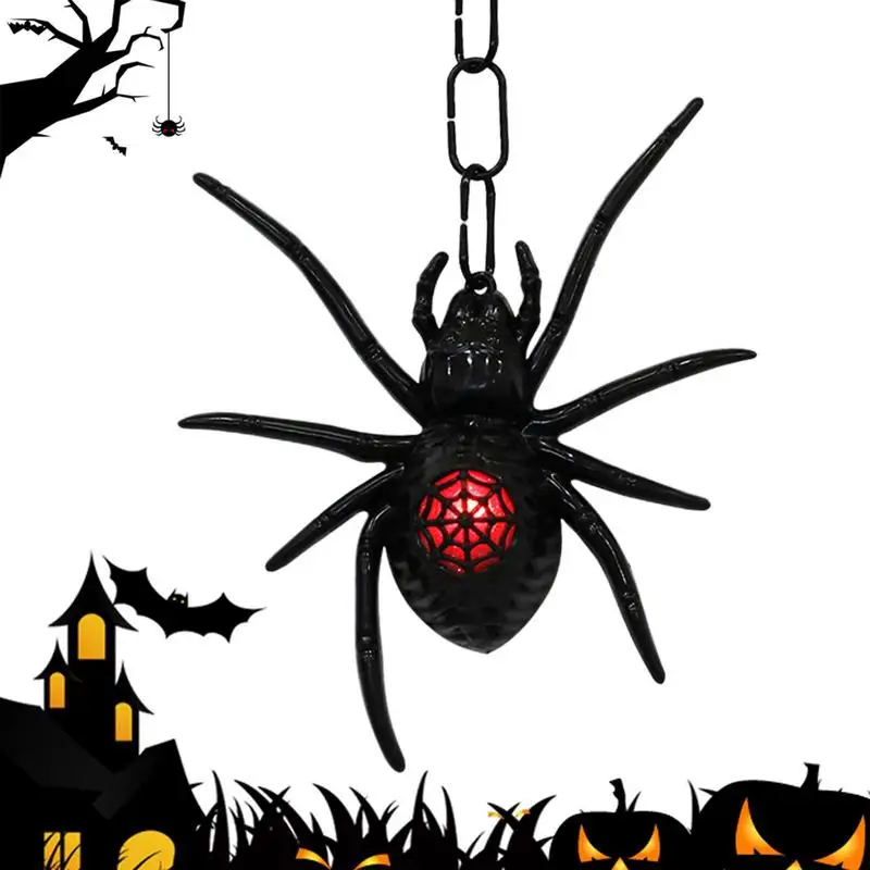 

Halloween Spider Horrible Spider Style Light Atmosphere Lamp Outdoor Indoor Halloween Haunted House Party Decorations For Branch