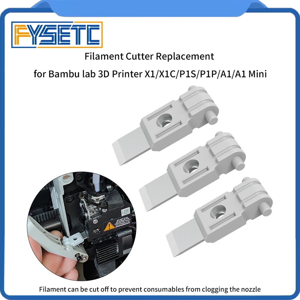 For Bambu Lab X1/X1C/P1S/P1P/A1/A1 Mini Filament Cutter 3D Printers Filament Cutter Spare Parts For Bambu 3D Printers
