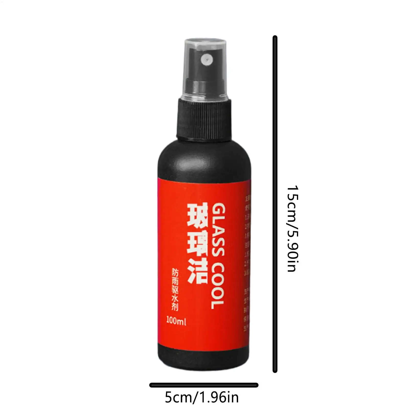 Hydrophobic Windshield Coating 100ml Rainproof Spray Windshield Cleaner Anti Fog Agent for Vehicle Home Swimming Goggles