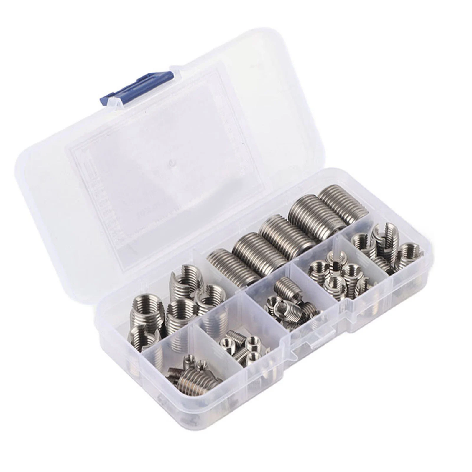 Stainless Steel Inner Thread Self Tapping Thread Inserts Set 50Pcs Reinforce Repair Tool