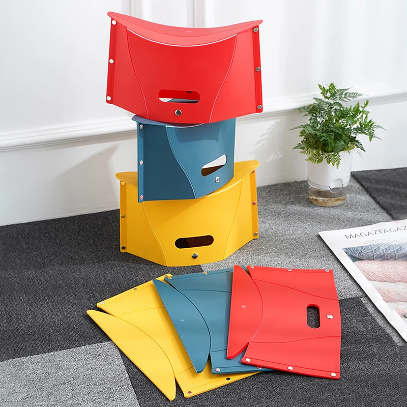 Plastic Portable Folding Stool Outdoor Chairs Portable Stool For Camping Storage Storage Folding Chair