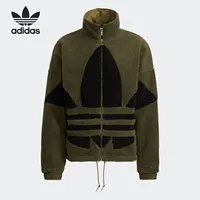 Adidas véritable trèfle hommes et femmes imitation laine d'agneau veste de sport veste HC0326 4