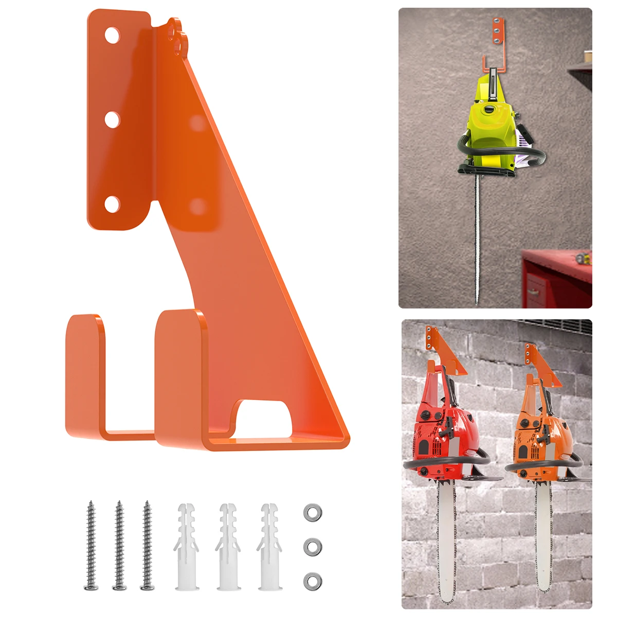 Heavy Duty Chainsaw Hooks Holder Wall Mount Chainsaw Storage Rack Suitable for 009 360 Chainsaws Hanging Rack