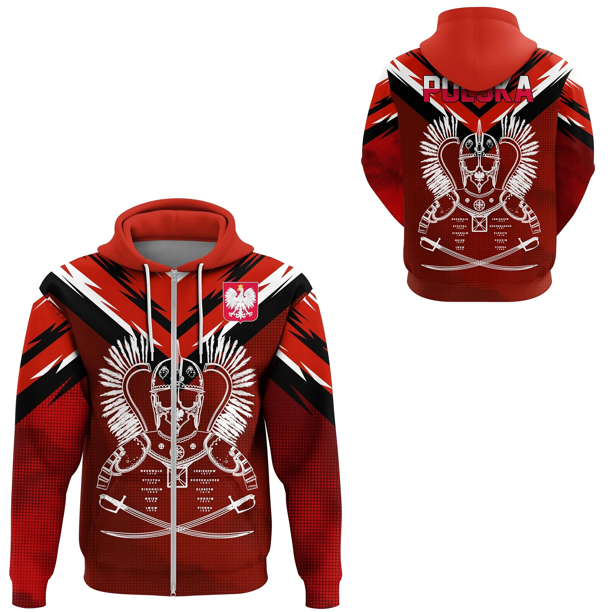 PLstar Cosmos Polish Winged Hussar Cavalier Tattoo Custom Name Tracksuit 3DPrint Men/Women Harajuku Pullover Casual Hoodies A2