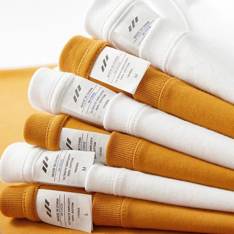 Bornladies 2025 Women's Spring Autumn 100% Cotton T-shirt Bottoming Basic Fashionable Solid Lady Long Sleeve Loose Tops Shirts