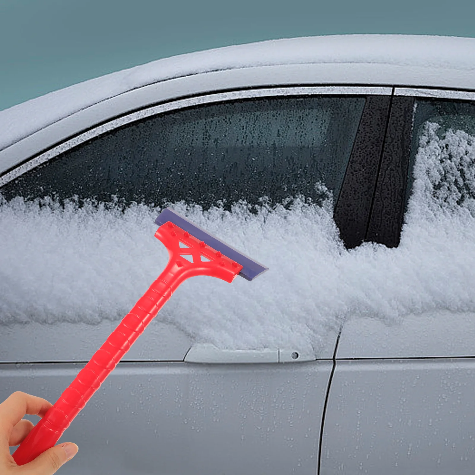 2pcs Car Snow Car Emergency Camping Snow Scoop Long Handle Snow Scraper For Car