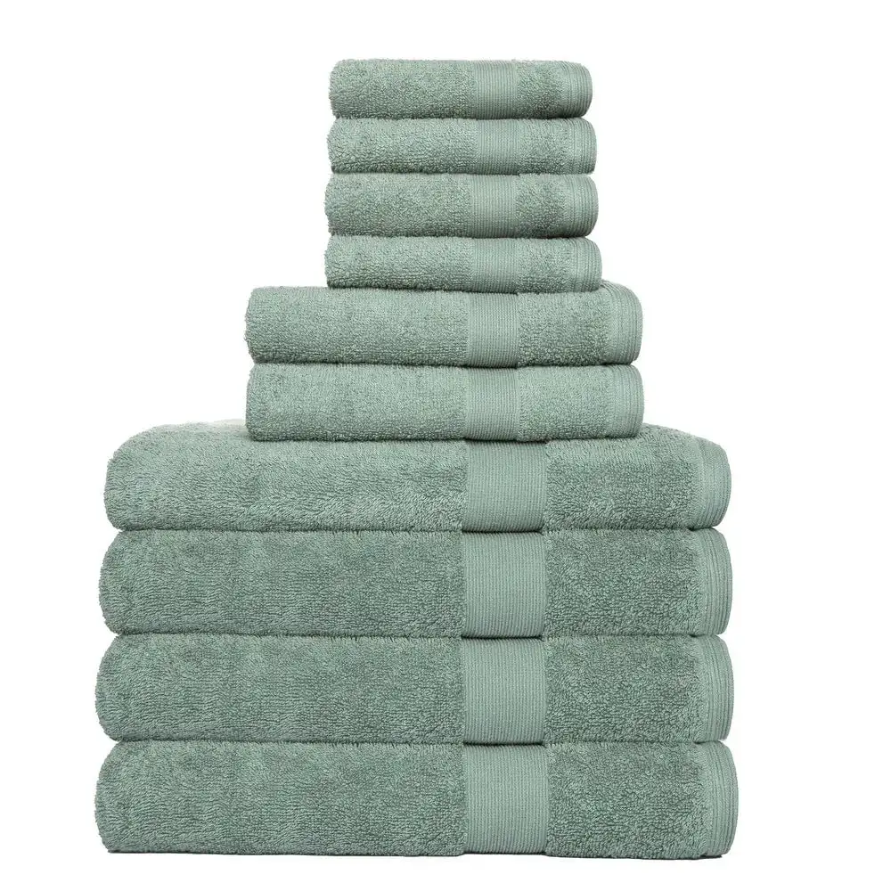 

Hyped Rocklane 10 Piece Bath Towel Set in Green
