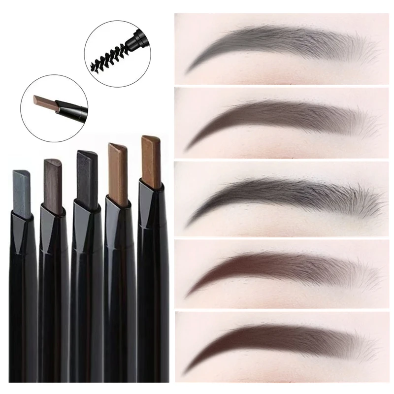 2pcs Eyebrow Pencil Waterproof Natural Eye Brow Enhancers Marker