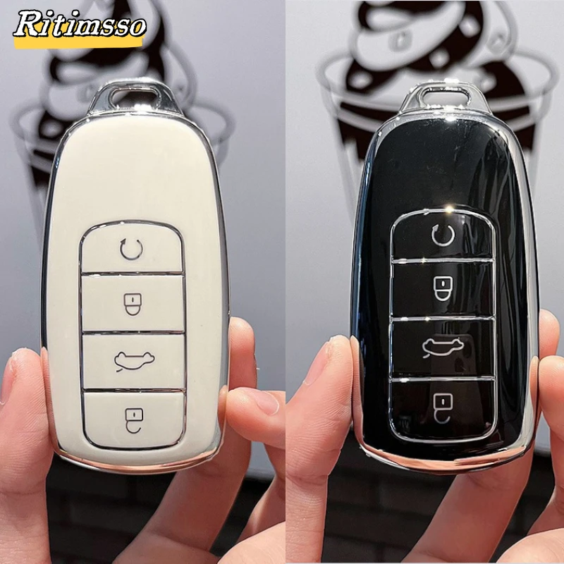 Key Case Cover Fashion TPU Car Key Case Cover Chery Tiggo 8 Pro Tiggo 8plus 5 Plus 7pro Omoda 5 Car Key Protector Shell Fob Accessories