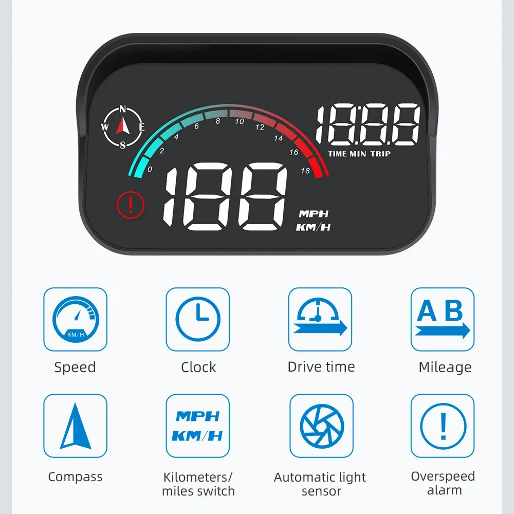 M22  ڵ  ÷, GPS HUD ӵ,   , ڵ ׼, ӵ ð  ð