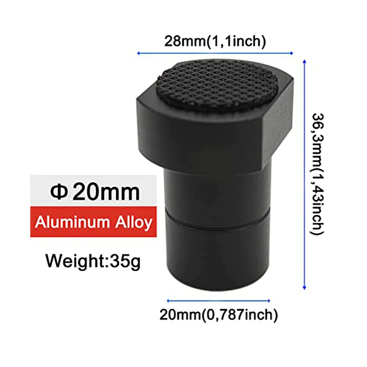 6 Pcs Aluminum Alloy Bench Dog Bench Dog Clamp Woodworking Table Clamping Jaws 20Mm Hole(Black)