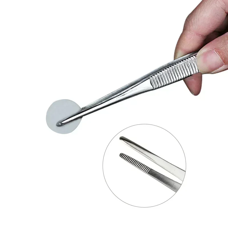 Tweezer Tool Stainless Steel 430 Anti-iodine Medical Tweezers Long Straight Forceps 12.5cm-30cm Straight Head Elbow Thicken DIY