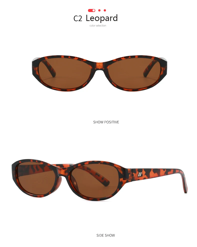 3 stücke Neue Trend Kleine Oval Punk Sonnenbrille Frauen Mode Gradienten Objektiv Shades Brillen Retro Nieten Sonnenbrille Rahmen UV400 – Detail 8