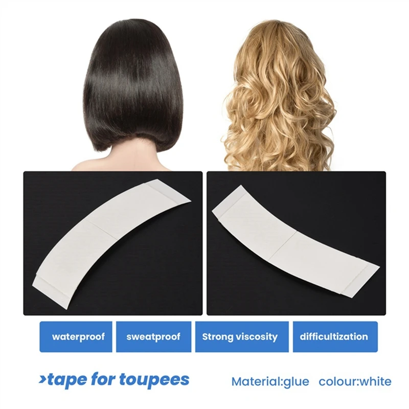 

36Pcs Fixed Hair Double Sided Tape System Adhesive Hair Extension Strips Waterproof For Toupees/Lace Wigs Film, Fine Workmanship