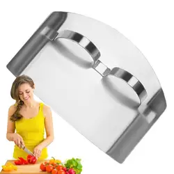 Stainless Steel Finger Protector Anti-cut Finger Guard Safe Vegetable Cutting Hand Protector Kitchen Accessories