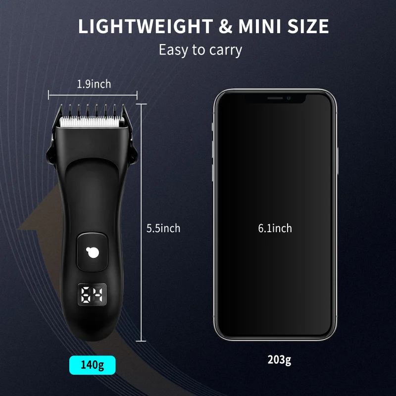 Electric Body Groomer Groin Hair Trimmer for Men Safe Ball Shaver Pubic Hair Cutting Machine For Body Bikini Epilator Razor 5