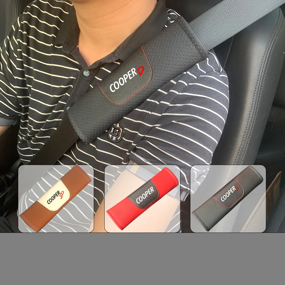 Imbottitura Per Cintura Di Sicurezza In Vera Pelle Per Mini Cooper S Copper Sd Copper D Copper Gp All4 Bulldog R59 R60 R61 F60